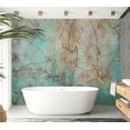 thumbnail image 5 of Botanical Wallpaper Wall Mural - Leaves in Blue, 5 of 5