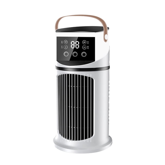 High Power USB Desktop Water Cooler Fan with 9-Speed Spray Adjustment, 7-Color Lighting, 8-Hour Timer, 640 mL Tank, Noise Reduction