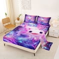 thumbnail image 2 of Erosebridal Pink Animal Salamander Full Size Sheets 4-Piece For Girls Boys,Kids Cartoon Sea Axolotl Bed Sheets, 2 of 5