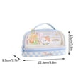 thumbnail image 3 of Darzheoy Cute Pencil Case Large Storage High Capacity Stationery with 2 Compartments Pouch Box Holder Organizer Office Adults Teens, 3 of 5