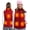Red, variant on Women Heated Vest with 7.4V Battery, Size Adjustable 8 Heating Zone Cloth-Black