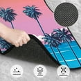 thumbnail image 3 of Balery Beach with Palm Trees Juego de 4 Alfombrillas para Auto, Revestimientos de Caucho Resistente, Diseño Antideslizante, 3 of 7