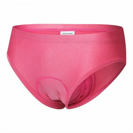 

Qcmgmg Woman s Underwear Low Waisted with Silicone Seat Cushion Womens Briefs Underwear Moisture-Wicking Plus Size Panties Pink L
