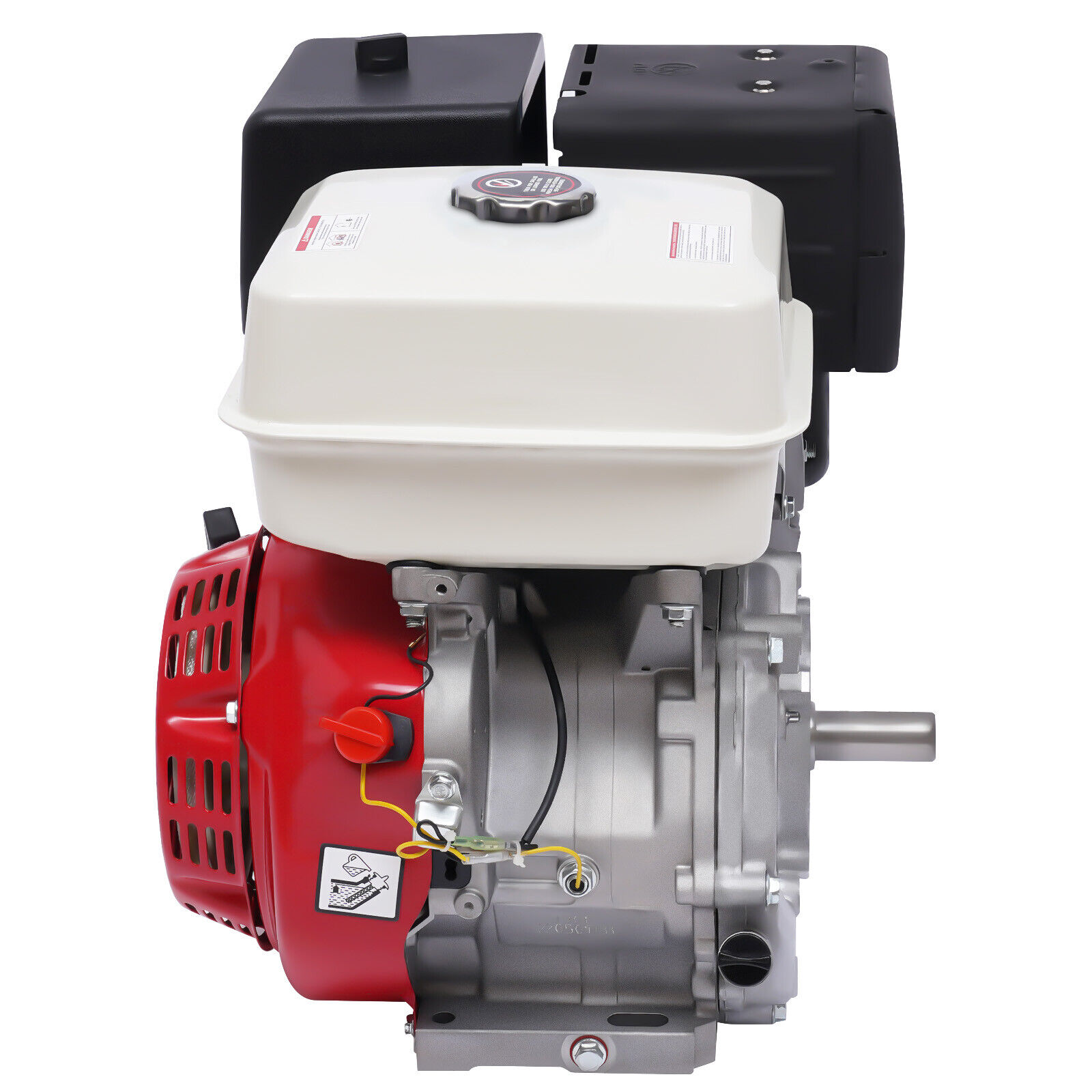 Fichiouy 4 Stroke 15HP Gas Engine Motor Power 420CC OHV TCI Gasoline Motor Recoil Pull Air Cool