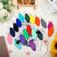 thumbnail image 3 of 100 Pcs Blank Hotel Motel Keychain Bulk 20 Colors Plastic Sublimation Keychains Vintage Rhombus Key Tags, 3 of 8