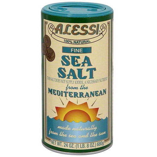 Alessi Fine Sea Salt, 24 oz. (Pack of 6) by Alessi