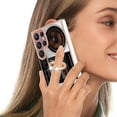 thumbnail image 5 of Funda para Samsung Galaxy S22 Ultra 5G con galvanoplastia de doble cara IMD y soporte para anillo (sonrisa), 5 of 5
