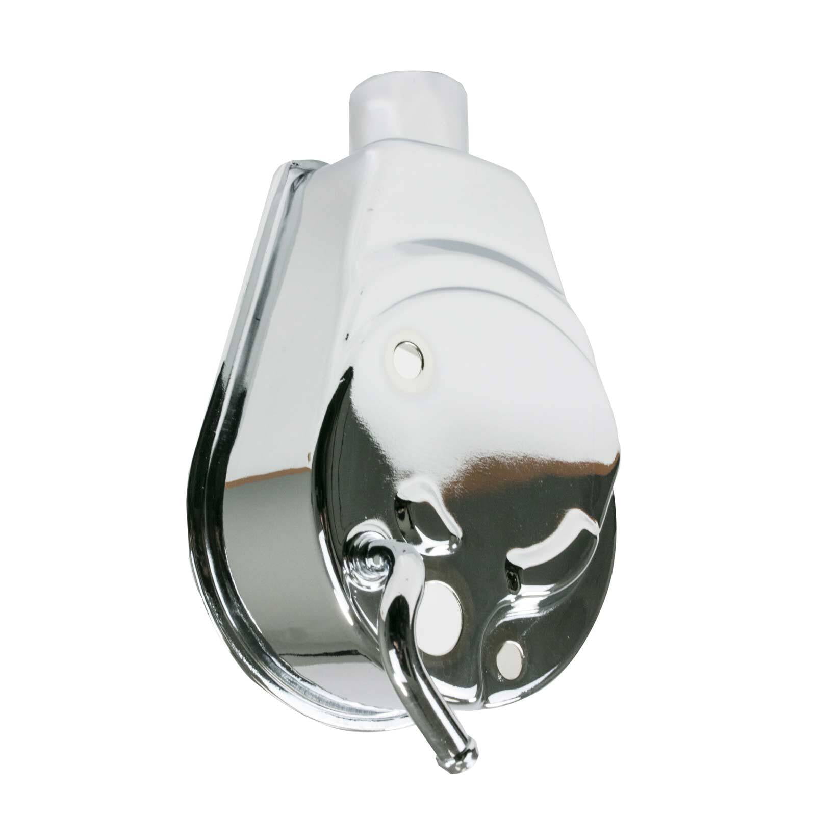 P Series Power Steering Pump Reservoir for GM Saginaw - Chrome