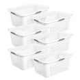 thumbnail image 1 of Sterilite Laundry Basket, 2 Bushel Plastic Hamper with Handles, White, 6 Pack, 1 of 9