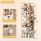 thumbnail image 2 of Organizador de peluches en forma de zoológico de madera con ruedas para dormitorio infantil, 2 of 7
