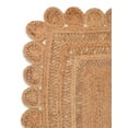 thumbnail image 3 of Rugsotic Carpets Hand Woven Jute 8'x10' Area Rug Oriental Beige J00002, 3 of 7