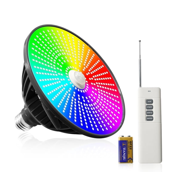 LED Pool Light 120V 65W  Remote Control Changing Underwater Inground Pool, E26 Replacement Multicolor  Bulb Fit in for Pentair and Hayward Pool Light