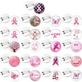 thumbnail image 3 of WYJ Ribbon Brooch Pin Breast Cancers Awareness Pin Health Awareness Pins Alloy Corsage Pins Ribbon Lapel Pins-0614, 3 of 4