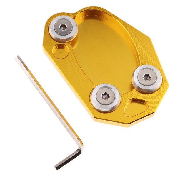 Almohadilla de extensión de caballete lateral para Z1000 ZX6R ZX10R ER6N 650 Oro Zulema Almohadilla para soporte de motocicleta