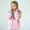 thumbnail image 5 of OBEEII Winter Coat for Kids Girls Floral Printed Thicken Parka Jacket Hooded Snowsuit Light Puffer Warm Casual Outwear with Pockets, 5 of 9
