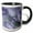 Black/White, variant on 3drose, Image of Trendy Luxury Dark Purple Violet Quartz Malachite Agate Geode, 15oz Mug