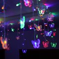 thumbnail image 1 of 11.5ft String Light Butterfly Shape 96 LEDs Fairy Light Hanging Icicle Light Decoration for Holiday Christmas Bedroom Wedding, 1 of 6
