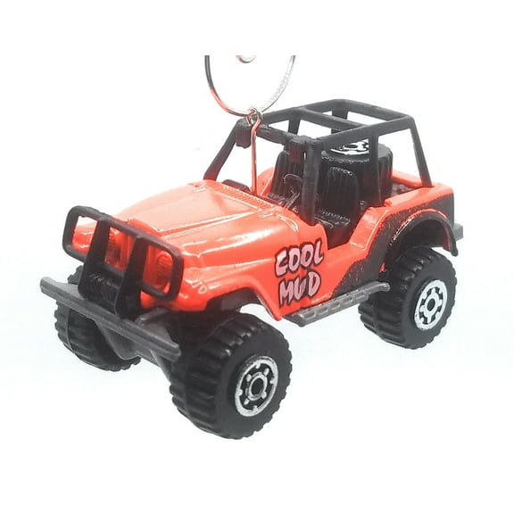 Christmas Ornament for Jeep 4x4 Offroad Orange