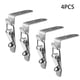 thumbnail image 1 of 4pcs 90 Degrees Duck-Mouth Buckle Hook Lock - Stainless Steel Spring-Loaded Draw Toggle Latch Clamp Clip, Silver Hasp Latch Catch Clasp, 1 of 3