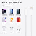 thumbnail image 2 of Apple MFi Certified USB-C to Lightning Cable, 6FT Electronic Cable with High Speed Data Transfer, Fast Charging, OTG Cord, 2 of 8
