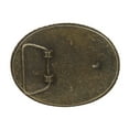 thumbnail image 2 of Western Plain Oval Hammered Vintage Belt Buckle, 2 of 2