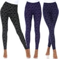 thumbnail image 2 of White Mark Women's 3 Pack of Printed Leggings, 2 of 10