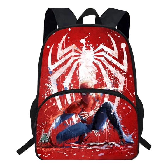 SpiderHero 3D Print Backpack, Durable Oxford Cloth School Bookbag for Youth Students Laptop Daypack
