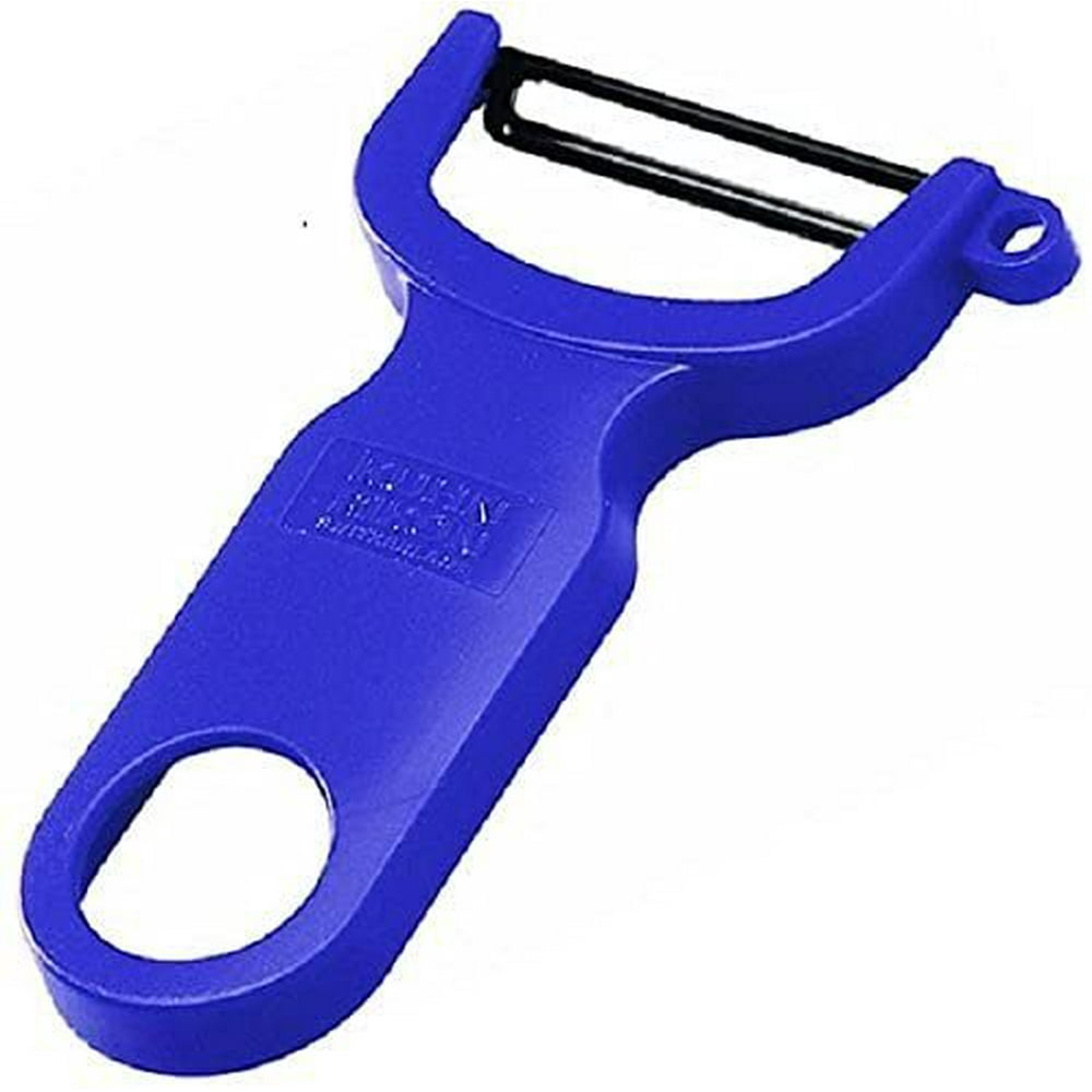 Kuhn Rikon Original Carbon Steel Blade Swiss Vegetable Peeler Blue
