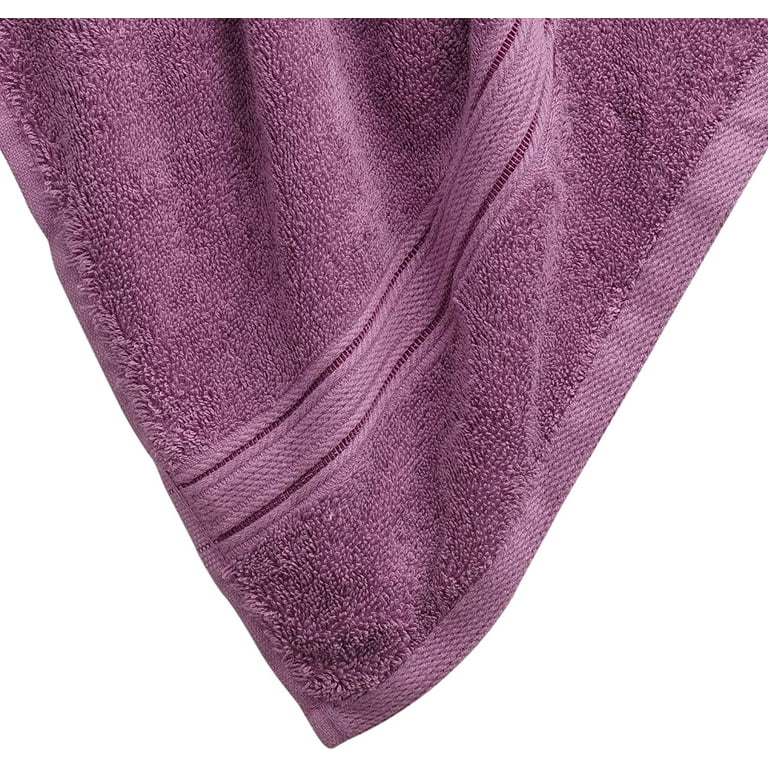 Tens Towels Purple 4 Piece XL Extra Large Bath Towels Set 30 x 60 Inches Premium Cotton Bathroom Towels Plush Quality