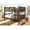 Cappuccino, variant on Donco Kids Austin Mission Full over Full White Bunkbed, Full over Full, White