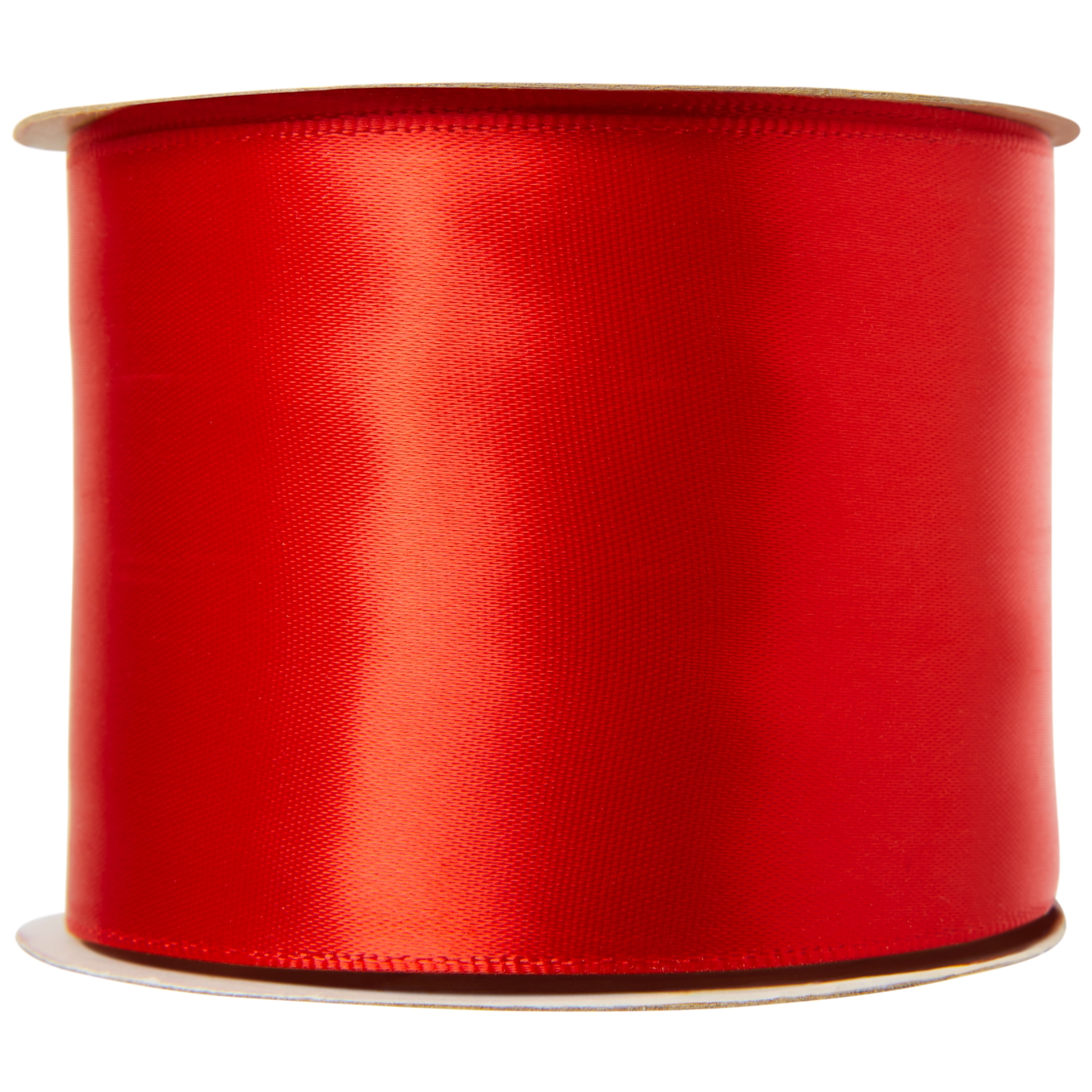 Offray Ribbon, Red 2 1/4 inch Single Face Satin Polyester Ribbon for Sewing, Crafts, and Gifting, 9 feet, 1 Each
