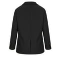 thumbnail image 4 of Aboser Women Elegant Wool Coats Notched Lapel Overcoat Winter Fashion Long Sleeve Blazer Jackets Single Breasted Jackets Business Office Peacoat, 4 of 5