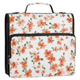 thumbnail image 5 of FORMRS Zipper Binder with Shoulder Strap 2-inch Ring 500 Sheet Capacity File Bag, Small Floral Blooms, 5 of 5