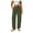 Green, variant on Womens Casual Corduroy Sweatpants Elastic Waist Straight Splited Wide Leg Workout Gym Pants with Pockets
