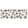 thumbnail image 6 of Yayeee Kitchen Valance Rod Pocket 54" x 18" Living Room Window Curtain, Brown Christmas House, 6 of 6
