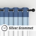 thumbnail image 4 of Lfeey Navy Blue White Curtains for Boys Bedroom, Room Darkening Grommet Drapes Living Room, 42x63 inch, 2 Panels, 4 of 7