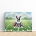 thumbnail image 3 of Happy Easter Hello Spring Boston Terrier Playing Football Horizontal Matte Canvas Poster Gentleman Dog Lover Gifts Wall Art Home Decor - 13003, 3 of 5