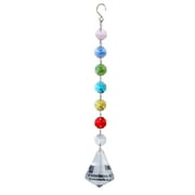 BadyminCSL Color Crystal Jewelry Pendant Gift Chain Rainbow Chain Lighting Pendant