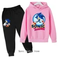 thumbnail image 3 of Ropa para bebé niño, ropa informal, conjunto de sudadera con capucha Sonic, camisetas para niño, pantalones, 2 piezas, ropa para niña, chándal de moda para niño, 3 of 5