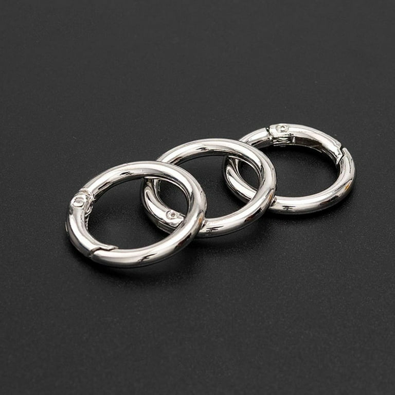 5/10Pcs 20/25mm O Ring Metal Buckles Keychain Spring Hook Buckle
