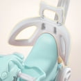 thumbnail image 3 of Xuanlur 4 in 1 Rocking Horse for Toddlers 1-3 Years, Ride Unicorn, Rocking Animal w/Realistic Sound, Ride on Horse Toys w/Detachable Balance Board, Push Handle, Backrest and Balance Board, Blue Pro, 3 of 6
