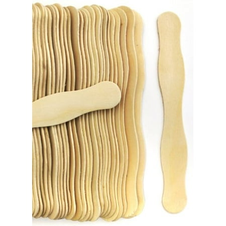 Natural Finish Birch Wood Wavy Sticks Great For Wedding Program Fans