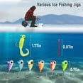 thumbnail image 5 of Dr.Fish Ice Fishing Rod and Reel Combo Ice Fishing Poles Ice Fishing Gear Jigs Complete Kit Winter Spinning Pole and Reel Package Travel Fishing Ice Jigs Ice Fishing Lures Tackle, 5 of 5