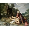 thumbnail image 3 of Pieter Lastman 24x20 Black Modern Framed Museum Art Print Titled - The Good Samaritan Tending the Wounds of the Traveller (circa 1612-1615), 3 of 5