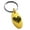 Gold, variant on Stainless Steel Stroke Sketch Heart Engraved Small Oval Charm Keychain Keyring