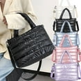 thumbnail image 7 of Women Large Quilted Puffer Tote Bag Soft Padded Down Winter Handbag Space Totes Puffer Shoulder Bag Pillow Shopper Bag, 7 of 7