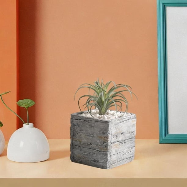 NEIGHBORHOOD／SRL SQUARE-HIGH PLANT POT Almencla Square Planter Centerpiece Cement Flower Pot for Garden