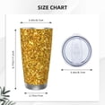 thumbnail image 4 of KLL Gold Glitter Print 40oz Stainless Steel Insulated Car Cup with Spillproof Lid - Keep Your Drink Hot or Cold on the Go-Straw Two-piece Set, 4 of 8