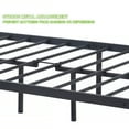 thumbnail image 5 of Geniqua Full Size Bed Frame Black Steel Platform Classic Headboard Footboard Foundation Tool Free Assembly No Box Spring Needed, 5 of 8