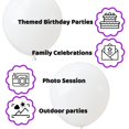 thumbnail image 3 of 100 Pcs White Balloon 12 inch, White Latex Balloons for Birthday Party Baby Shower Wedding with 2 Ribbons, 3 of 7